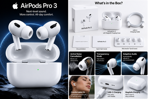 Pro 3 Wireless Earbuds